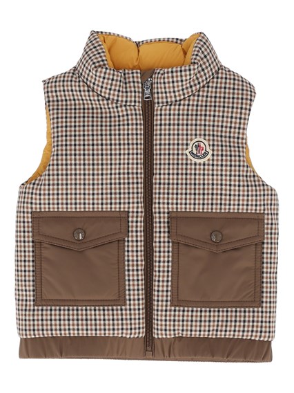 MONCLER BABY DARK BROWN ADRIEN VEST
