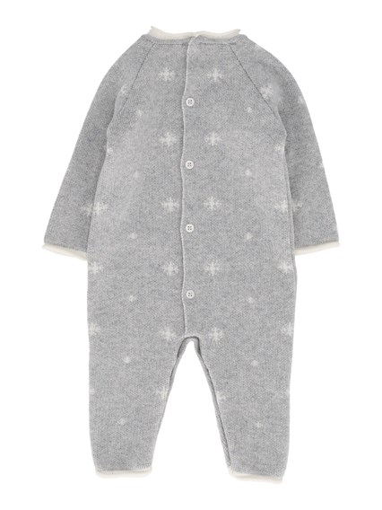 PAZ RODRIGUEZ KNIT NEWBORN ROMPER "NEVE"