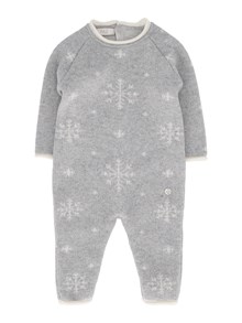 PAZ RODRIGUEZ KNIT NEWBORN ROMPER "NEVE"