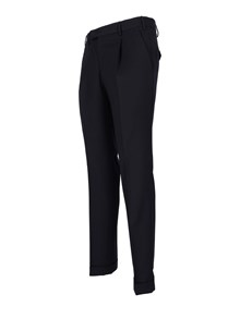 PT 01 Pantalone  - MASTER, 1 Pleat, Diagonal Pockets, Flap Back Pockets, Turn-Up