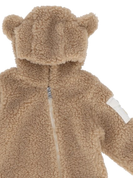 MONCLER BABY BROWN ROMPER