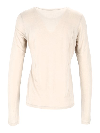 FILATURES DU LION Crew neck long-sleeved t-shirt