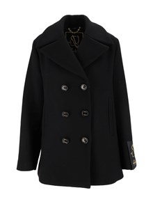 SEALUP PEACOAT SIBILLA, IN MISTO LANA, MARTINGALA SUL RETRO, LEGGERA IMBOTTITURA, BOTTONI LOGATI