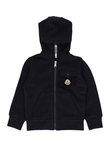 MONCLER ENFANT NAVY ZIP UP CARDIGAN