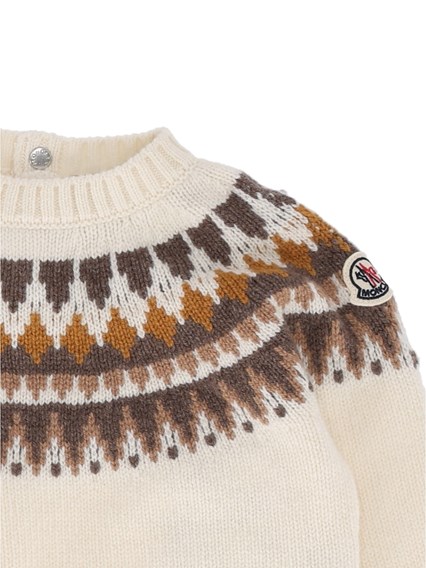 MONCLER BABY NATURAL CREW NECK