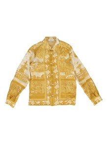 VERSACE FORMAL SHIRT TWILL SETA THE GROTTO GOLD KIDS