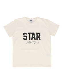GOLDEN GOOSE STAR BOY'S T-SHIRT LIGHT COTTON JERSEY WITH PRINT