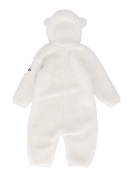 MONCLER BABY WHITE ROMPER