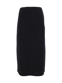 FABIANA FILIPPI MINIGONNA IN MERINO PUNTO TESSUTO COLOR BLU NOTTE