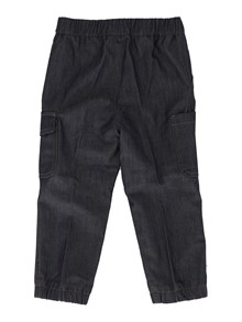 MONCLER BABY BLUE DENIM TROUSERS