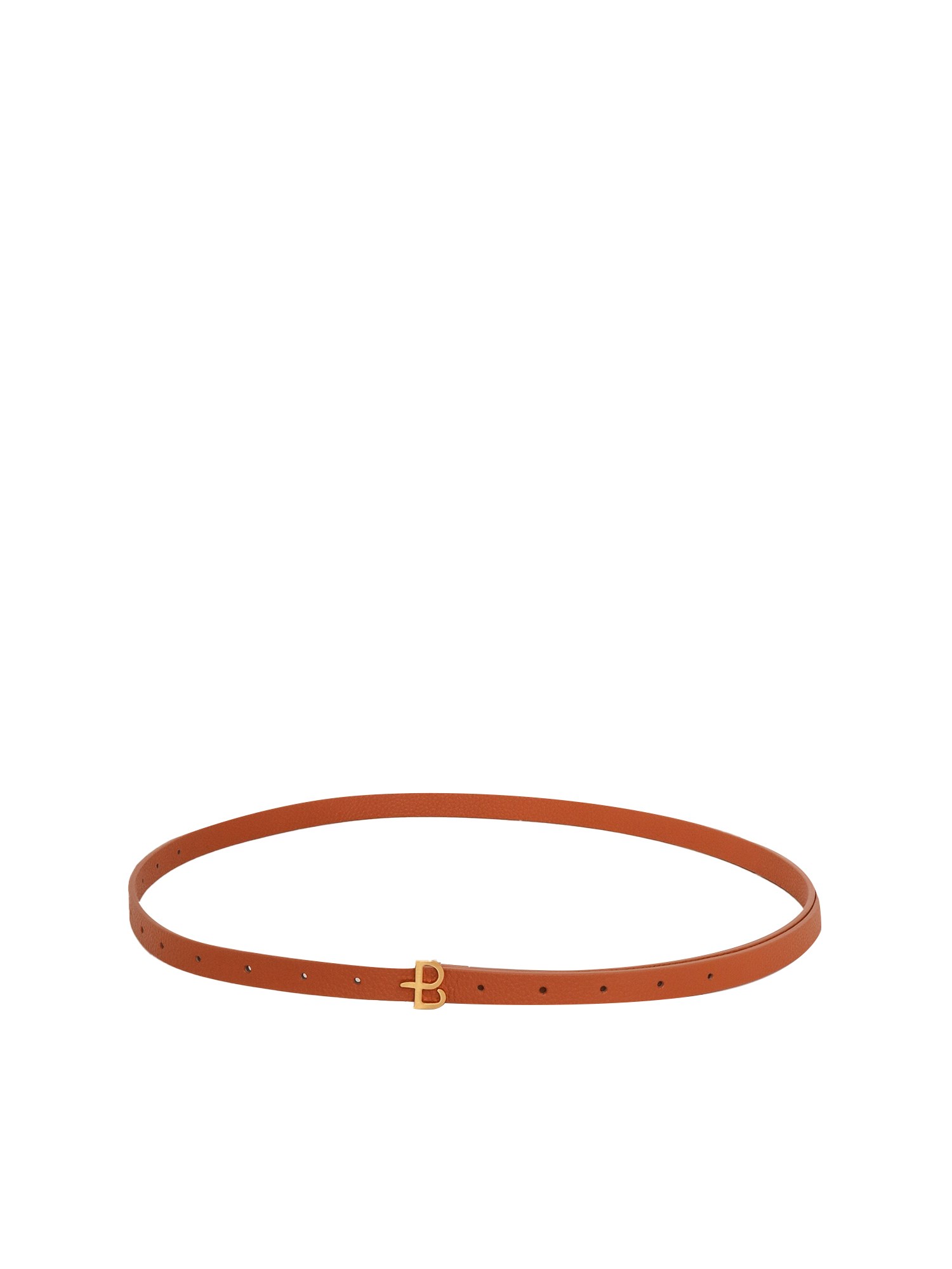 Ballantyne Belts In Orange Leather In Marrone