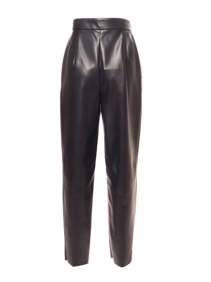 max mara studio ATHOS pantalone blu ecopelle su www.breficom.com - 8223