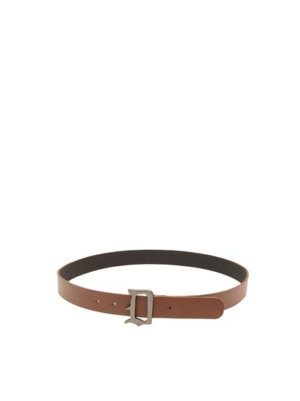 Dondup BROWN ECO LEATHER BELT